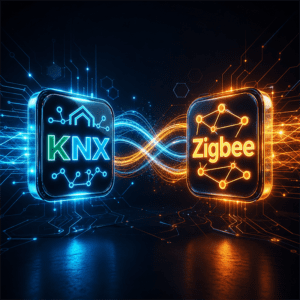 KNX VS Zigbee1 Smart Home Selection: KNX vs Zigbee KNX and Zigbee rank as the two most widely adopted wired bus and wireless communication protocols for global building automation and premium smart home project deployment. Boasting decades of proven track record in commercial building projects, KNX stands as the industry benchmark for wired bus solutions, while Zigbee leverages its robust wireless ecosystem to dominate residential and small-to-medium commercial smart installations.