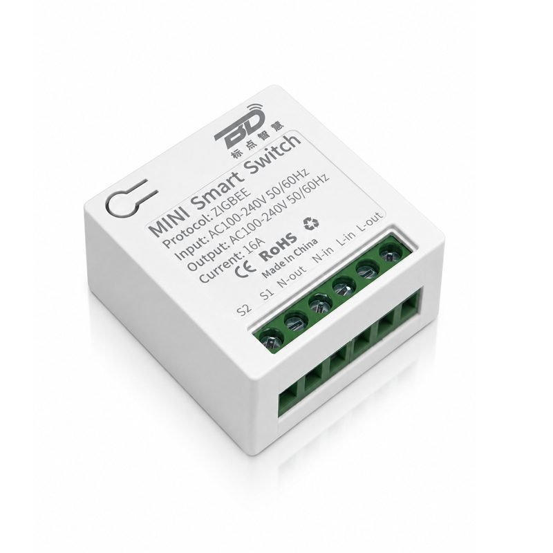 mini-smart-switch-zigbee-left-top-angle-view Mini Smart Switch Zigbee module left top angle product photo