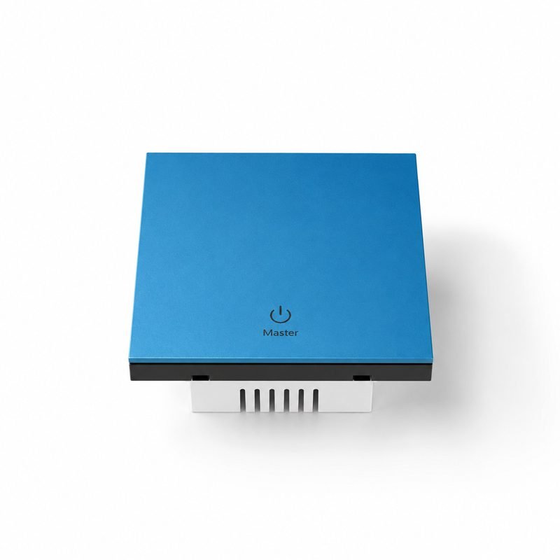 metal Zigbee smart switch panel 1 button