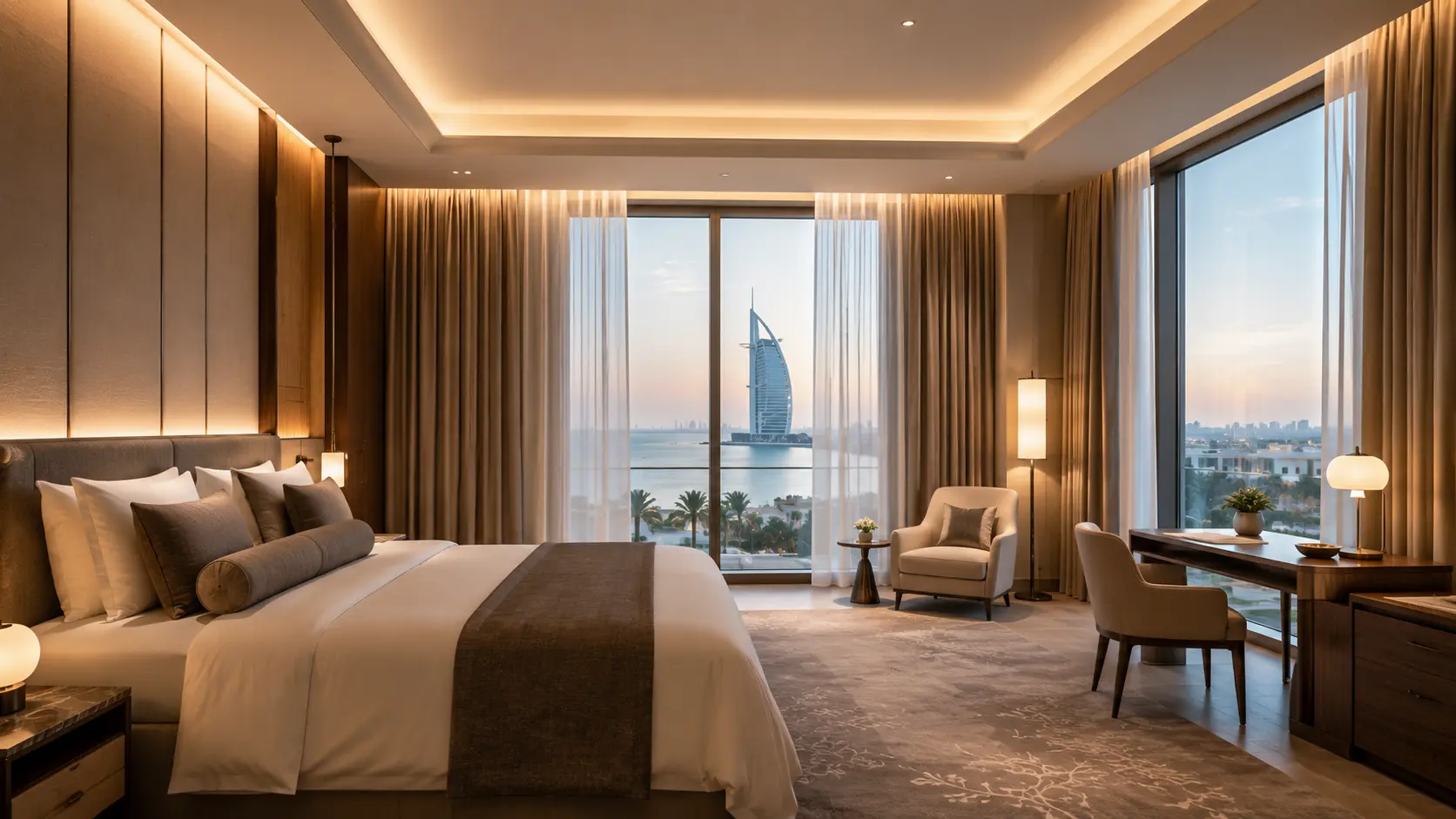 Power Supplies & Curtain Modules 7 KNX curtain control application in a modern hotel guest room
