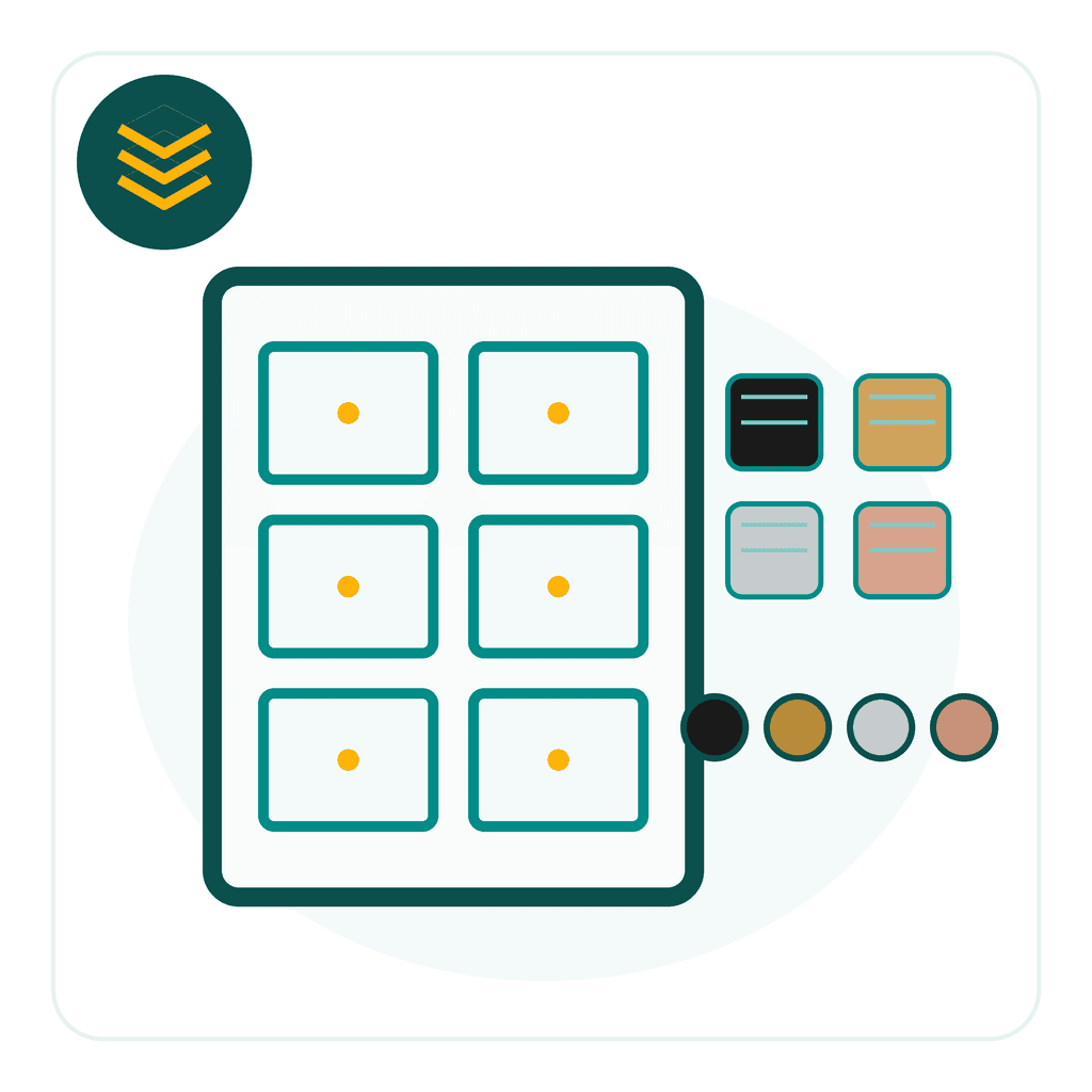 Smart switch appearance and material customization icon