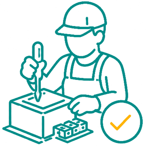 DERVIRGA smart building product assembly process quality control icon