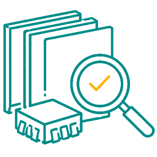 DERVIRGA smart building product material inspection quality control icon
