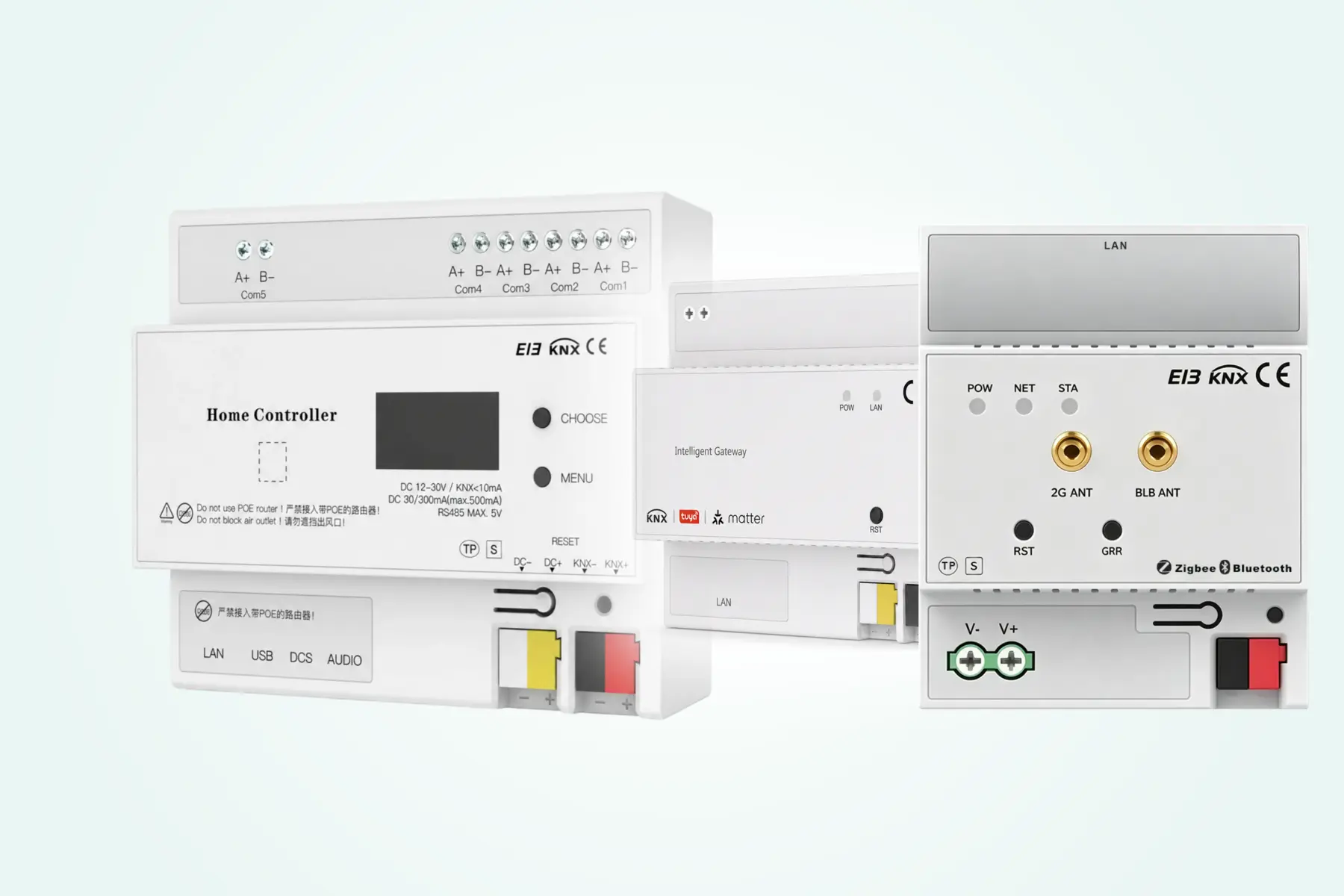 Gateways, Visualization & Central Control 1 DERVIRGA gateways for KNX, Tuya, Matter and multi-protocol integration
