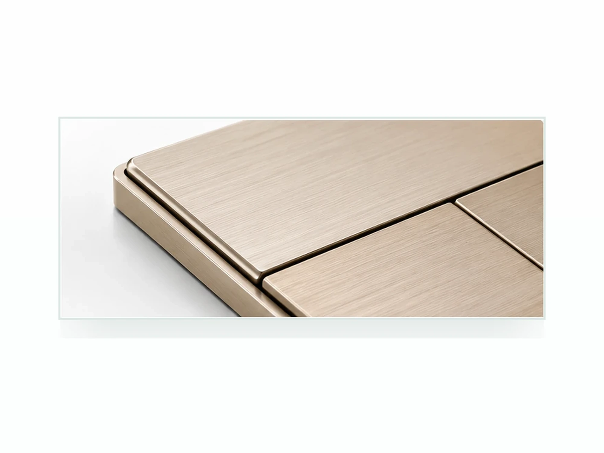 K601 aviation-grade aluminum smart switch panel material detail