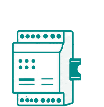 KNX Zigbee DIN rail module icon