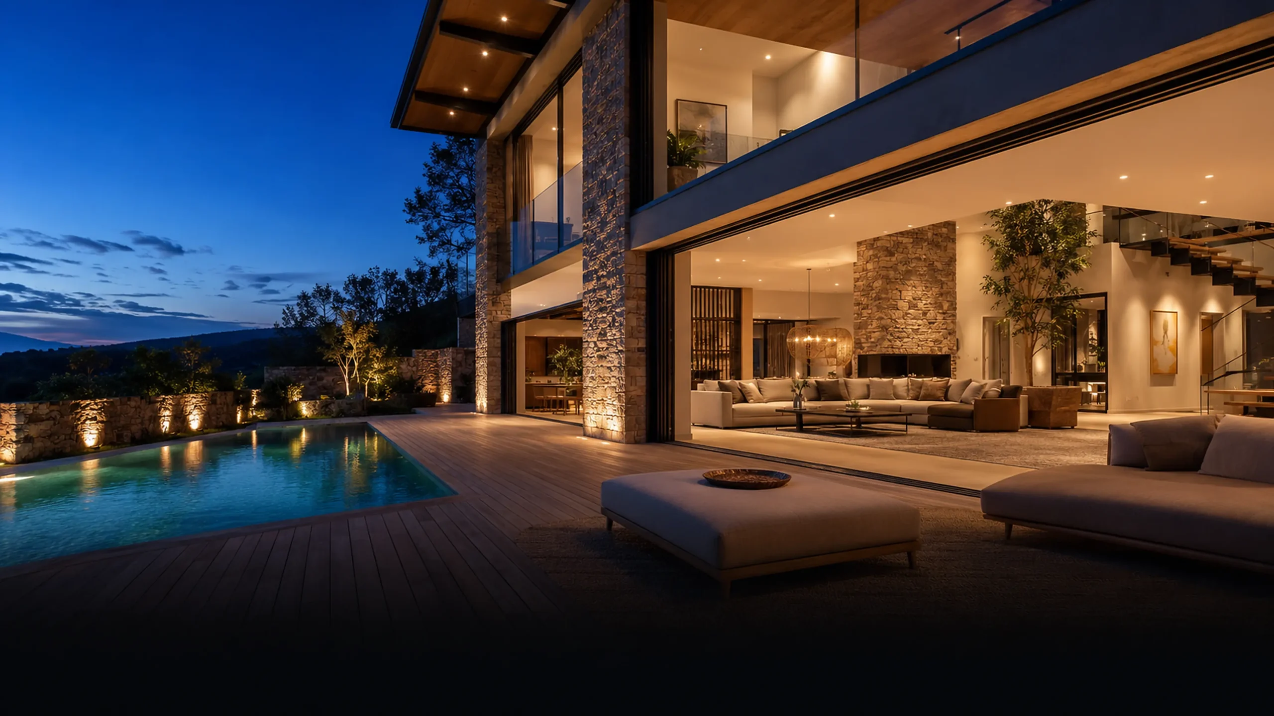 Smart villa application for KNX lighting climate and scene control switches