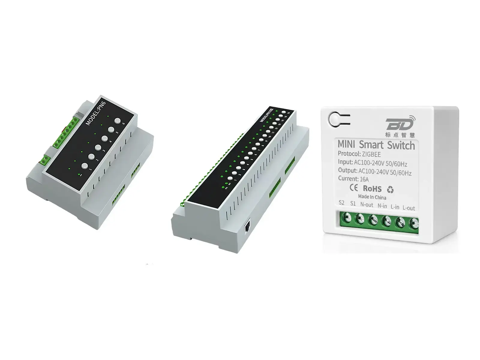 PN6, PN16II and MINI16A relay control modules product group