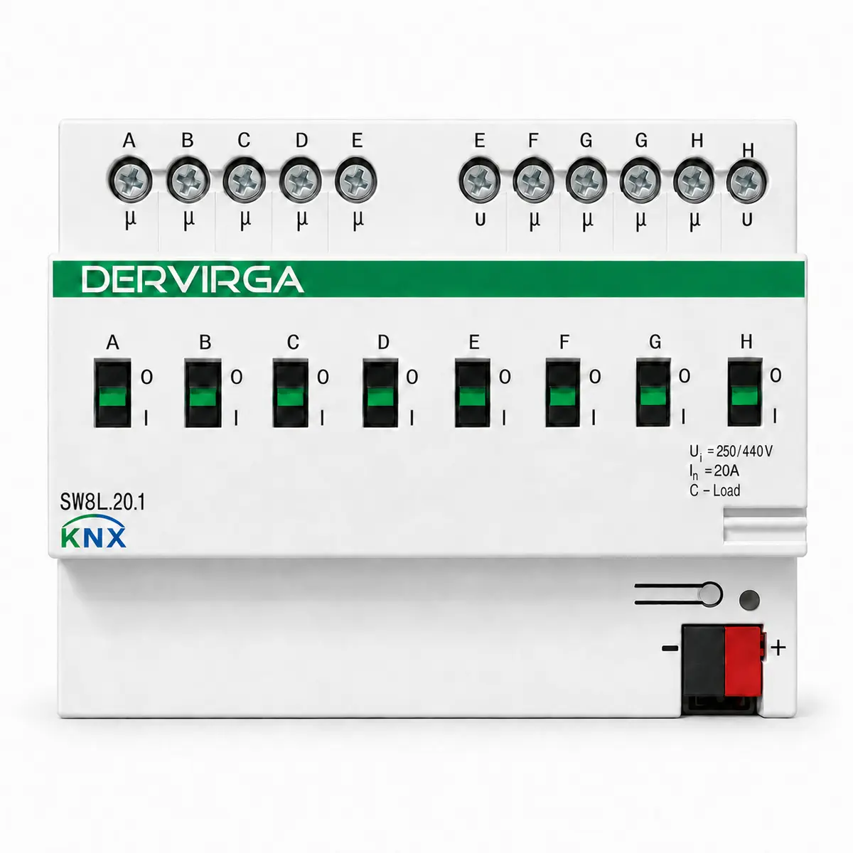 SW Series KNX switch actuators including SD8L.20.1