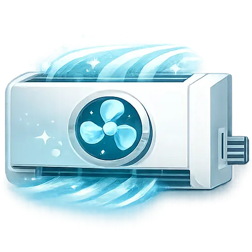 Fan-coil control icon for Tuya HVAC room controller