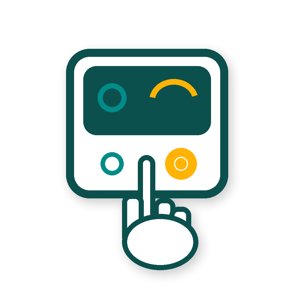 Local room operation icon for Tuya HVAC wall controller