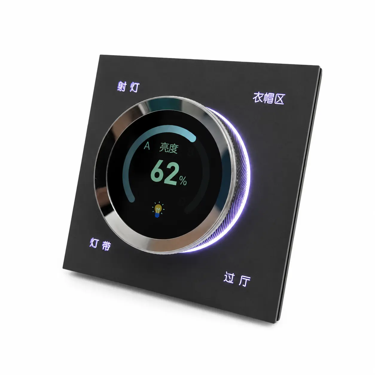 tuya zigbee rotary dimmer control pane Tuya Zigbee Smart Switch Panels TUYA ZIGBEE SWITCH PANELS Tuya Zigbee Smart Controls & Hotel Automation