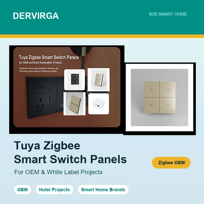 Tuya Zigbee smart switch panels for OEM smart home projects
