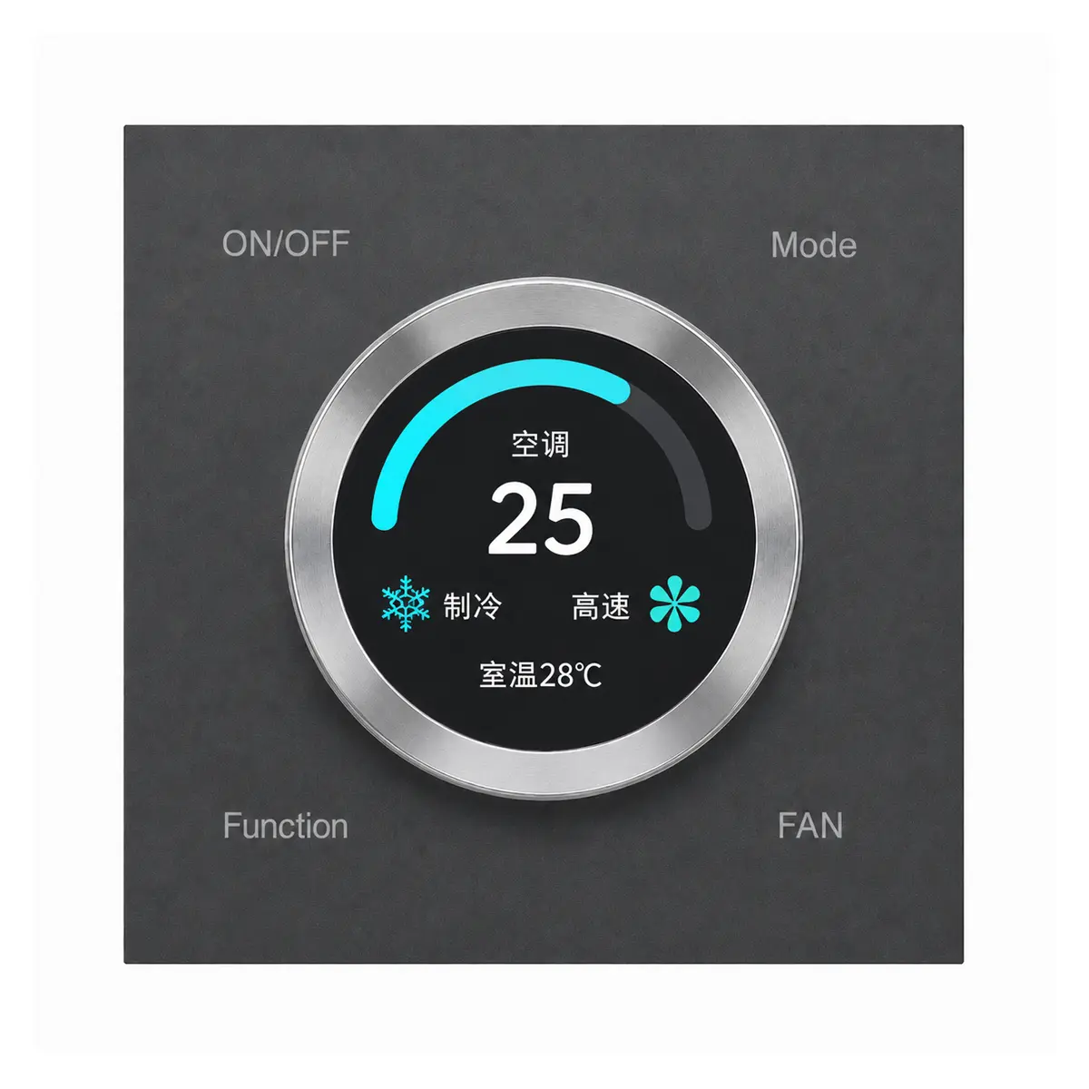 dervirga black rotary smart dimmer switch panel Tuya Zigbee Smart Controls & Hotel Automation TUYA ZIGBEE CONTROL SYSTEM