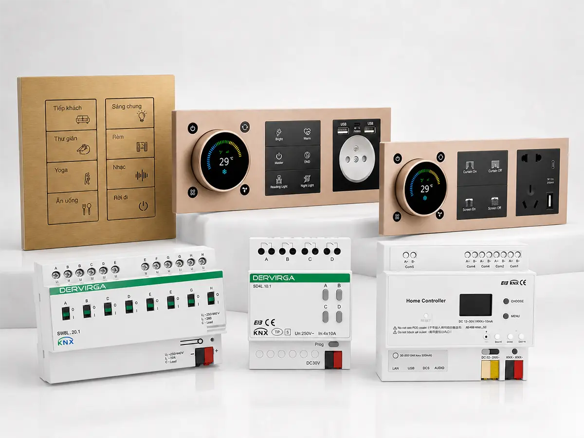 OEM ODM smart switch panels and KNX control modules for customized automation projects